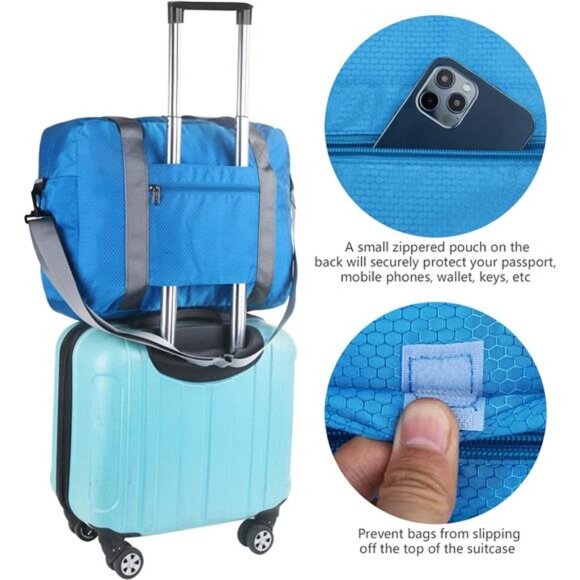 Personal item travel bag 18x14x8  Lightweight carry on ,gym bag - Picture 2 of 7